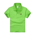 thumbnail image 1 of MEZZALL Toddler Kids Girls Boys Polo Shirts Classic Loose Tunic Tops Soft Short Sleeve Solid Color T-Shirt Tee Tops Clothes Cute Child Blouses Clothing, 1 of 2