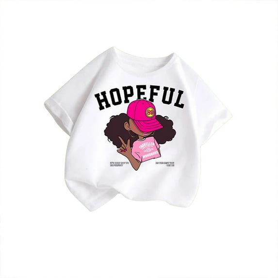 MEZZALL Toddler Kids Girls Cute Graphic T-Shirt Round Neck Short Sleeve Tee Summer Casual Tops, 11-12 Years