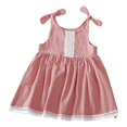 thumbnail image 1 of MEZZALL Toddler Kids Girls Solid Color Linen Pockets Sleeveless Beach Straps Dress Sundress, 3-4 Years, 1 of 3