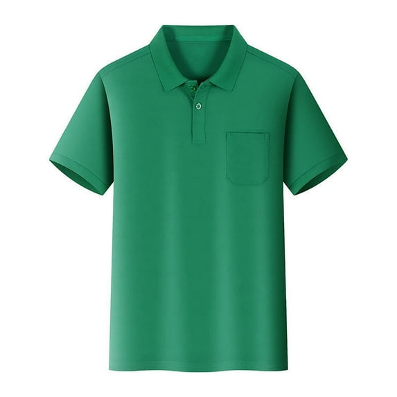 MEZZALL Toddler Kids Polo Shirt Boys Girls Short Sleeve With Pocket Button Closure Comfortable Soft Fabric Solid Color Tops, 9-10 Years
