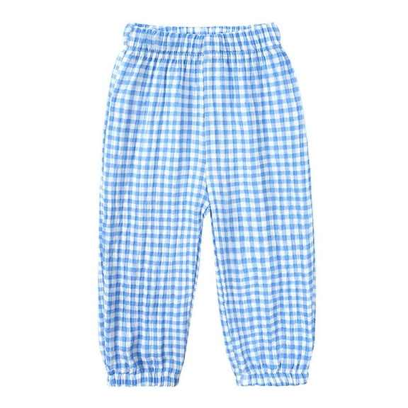 MEZZALL Toddler Pants Kids Baby Girls Boys Elastic Waist Solid Color Soft Linen Harem Pants Summer Fall Long Pants Streetwear Soft / 3-4 Years