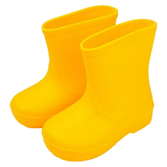 MEZZALL Toddler Rain Boots Girls Baby Kids Shoes Boys Rain Boots Lightweight Adorable Cute Solid Color Rubber Mud Boots Footwear Fashionable / 3-3.5Years