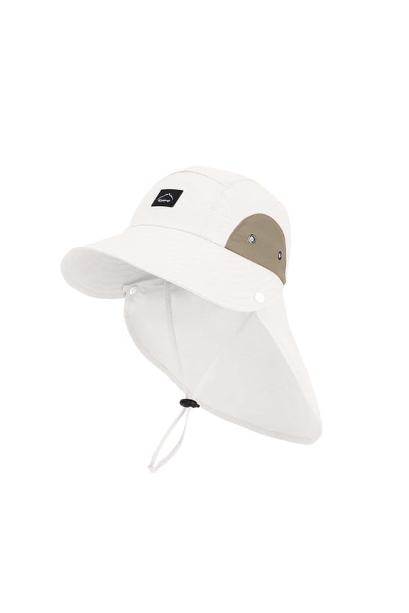 Toddler Summer Children Hats For Boys Girls Sunscreen Wide Brim Bucket Hat With Neck Fisherman Hat For Ages 4-10+ Lovely