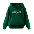 thumbnail image 1 of MEZZALL Unisex Kids St Patricks Hoodie with Kangaroo Pocket Shamrock Print Sweatshirt for Boy Girl 3-13 Years, 1 of 3