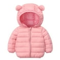 thumbnail image 1 of MEZZALL Winter Baby Kids Boys Girls Long Sleeve Warm Zipper UP Hood Coat Jacket With Pocket Soft Toddler Dailywear, Pink, 3-4 Years, 1 of 4