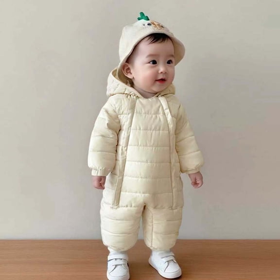 MEZZALL Winter Boys Romper Jumpsuit Thermal Outerwear Windproof Warm Onesie Baby Toddler Play Versatile Long Sleeve O-Neck Spring Child One-Pieces