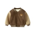 thumbnail image 1 of MEZZALL Winter Girls Jackets Long Sleeve Soft Lined Baseball Coats Warm Outerwear For Toddler Kids 12M 5Y Casual Thickened Baby Cozy With Pockets Fashionable Cartoon Clothing, 1 of 3
