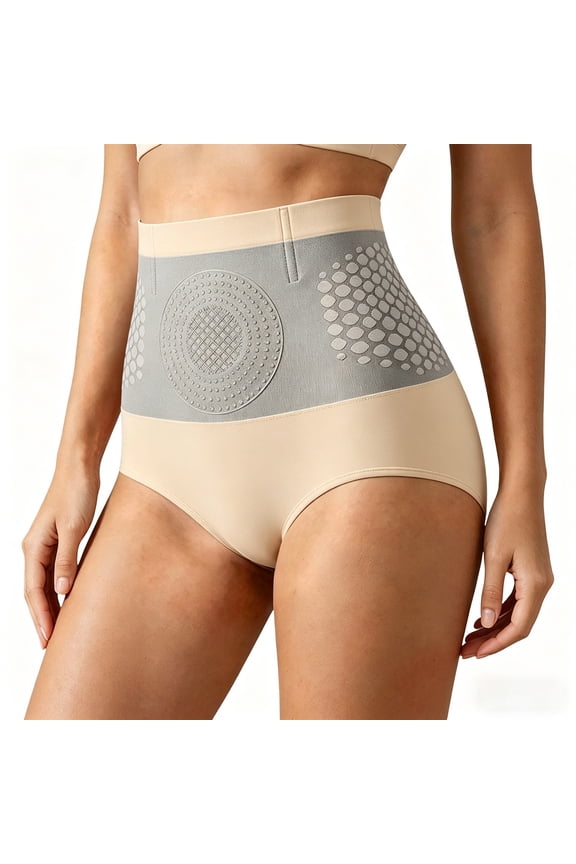 Women High Waist Shaping Panty Tummy Control Lift High Rise Underwear For Firm Control Seamless Smoothing Panties Cozy Solid Color Underpants