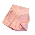 thumbnail image 1 of MEZZALL Women Maternity Shorts Solid Color For Loose Fit Pregnancy Capris With Soft Belly Support Comfortable Casual Wear Comfort Pregnant Shorts, 1 of 4