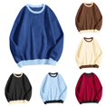 thumbnail image 1 of MEZZALL Women Sweatshirts Solid Color Long Sleeve Daily Home Outdoor Workout Crewneck Tops Basic Trendy Pullover, 1 of 3