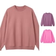 thumbnail image 1 of MEZZALL Women Sweatshirts Solid Color Long Sleeve Pullover Crewneck Casual Soft Knit Tops Everyday Wear Basic Daily Outdoor Boho Travel, 1 of 3