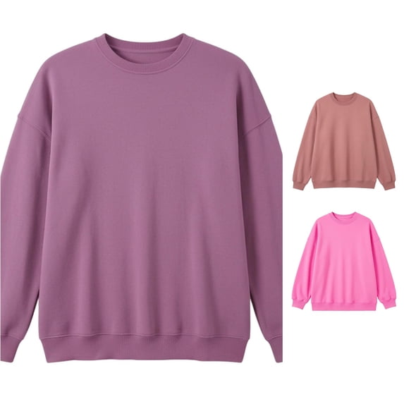 MEZZALL Women Sweatshirts Solid Color Long Sleeve Pullover Crewneck Casual Soft Knit Tops Everyday Wear Basic Daily Outdoor Comfort Travel