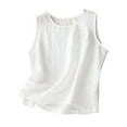 thumbnail image 1 of MEZZALL Womens Vest Casual Sleeveless Loose And Thin Crew Neck Solid Color Summer Daily Soft Comfort Retro Casual Vest Tops, 1 of 7