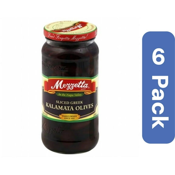 MEZZETTA   MEZZETTA OLIVE KALAMATA SLC - Pack of 6 - 9.5 OZ