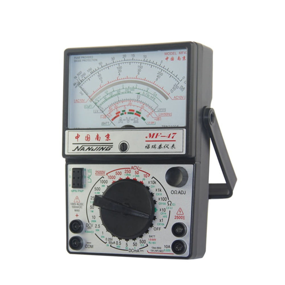 MF47 Analog Analog Multimeter Voltmeter Ammeter Ohmmeter Battery