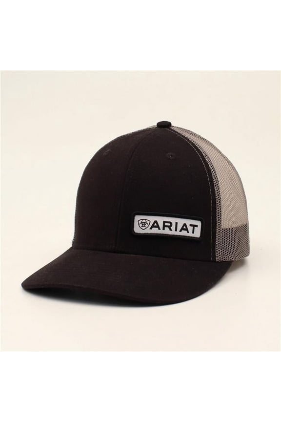 Men's Logo Trucker Cap, One Size, Black