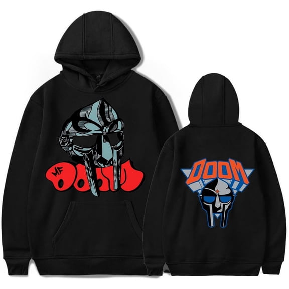 MF DOOM Merch Hoodie Retro Role Playing Sportswear Hip Hop Neutral Hoodie Casual Top