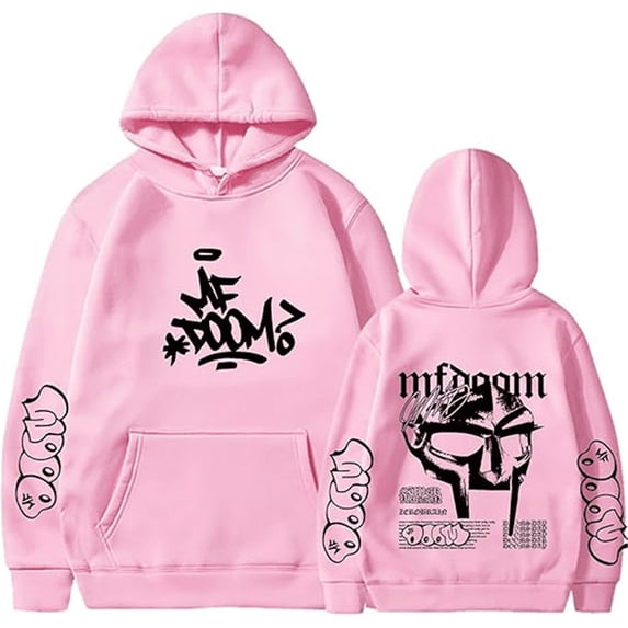 MF DOOM RIP Hoodies Fashion Logo Hooded Pullover Cool Street Fashion Unisex Sweatshirt