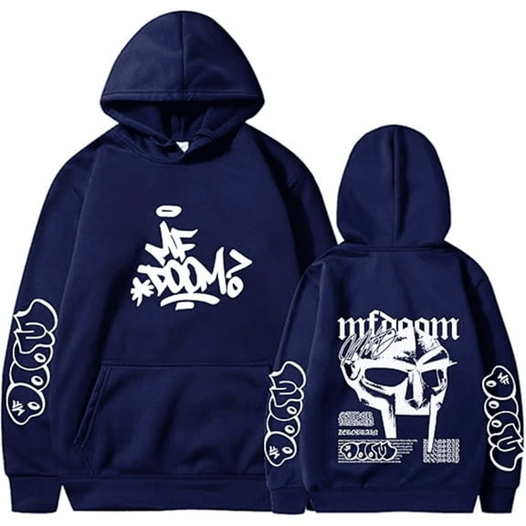 MF DOOM RIP Hoodies Fashion Logo Hooded Pullover Cool Street Fashion Unisex Sweatshirt