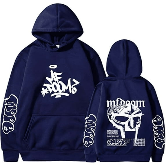 MF DOOM RIP Hoodies Fashion Logo Hooded Pullover Cool Street Fashion Unisex Sweatshirt