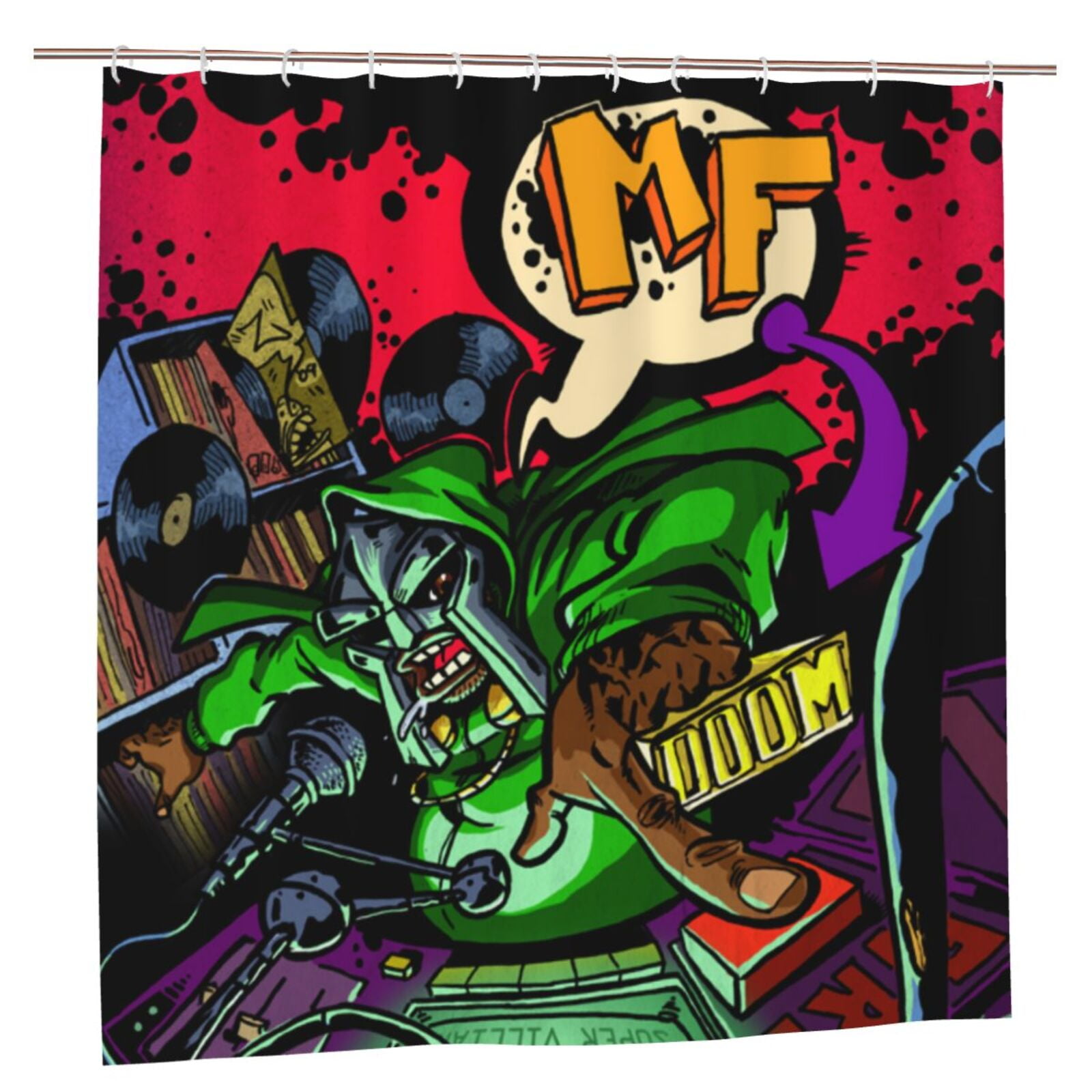 MF Doom Bathroom Shower Curtain,Bath Curtains Durable Waterproof Bath ...