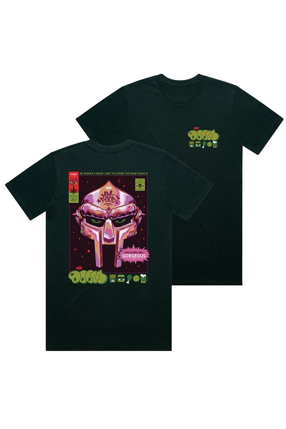 MF Doom Beef Rapp T-Shirts Mm Food Album Logo Tee Unisex Fashion HipHop Streetwear Short Sleeve Top