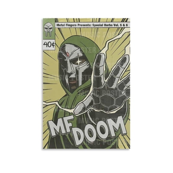 MF Doom Canvas Poster Bedroom Decoration Landscape Office Valentine's Birthday Gift
