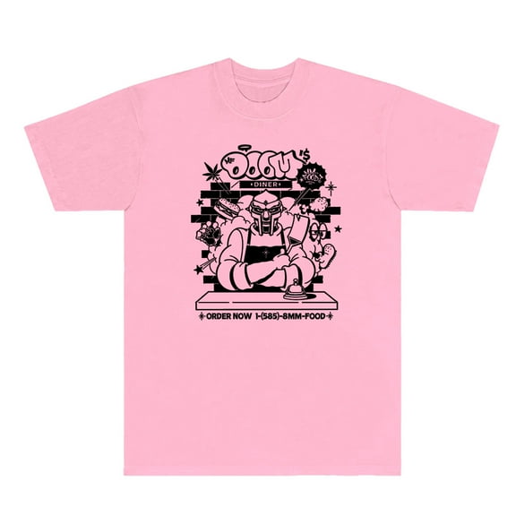 MF Doom Chef T-Shirts Mm Food Logo Tee Cosplay Women Men Fashion HipHop Short Sleeve Shirts