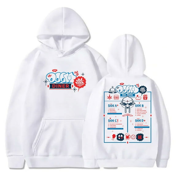 MF Doom Diner Hoodies Mm Food Album Logo Merch Hooded Cosplay Women Men Fashion HipHop Sweatshirts