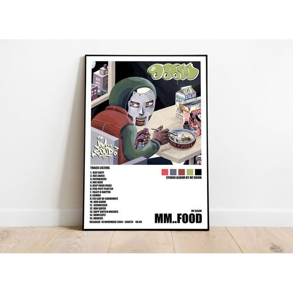 MF Doom MM Food Poster, Album Cover Music Wall Art