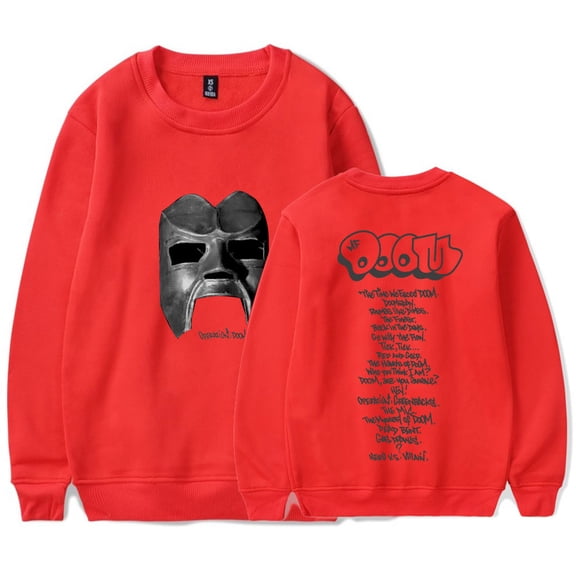 MF Doom Mask 25 Merch Crewneck Sweatshirts Cosplay Women Men Fashion HipHop Long Sleeve T-Shirts
