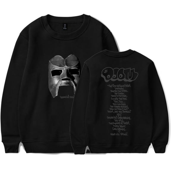 MF Doom Mask 25 Merch Crewneck Sweatshirts Cosplay Women Men Fashion HipHop Long Sleeve T-Shirts