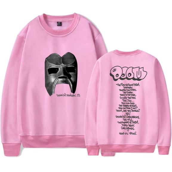 MF Doom Mask 25 Merch Crewneck Sweatshirts Cosplay Women Men Fashion HipHop Long Sleeve T-Shirts