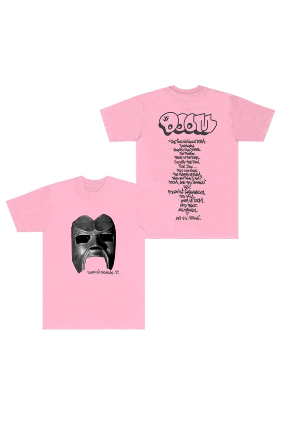 MF Doom Mask 25 T-Shirts Fashion Unisex Short-sleeved Cool Printed Street Rap Fashion HipHop T-shirt