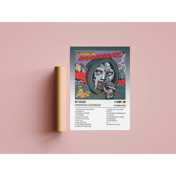 MF Doom Operation Doomsday Album Poster, Music Print