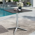 thumbnail image 1 of MF Studio 31" Square Metal Outdoor Patio Bistro Dining Table for 4, Black, 1 of 10