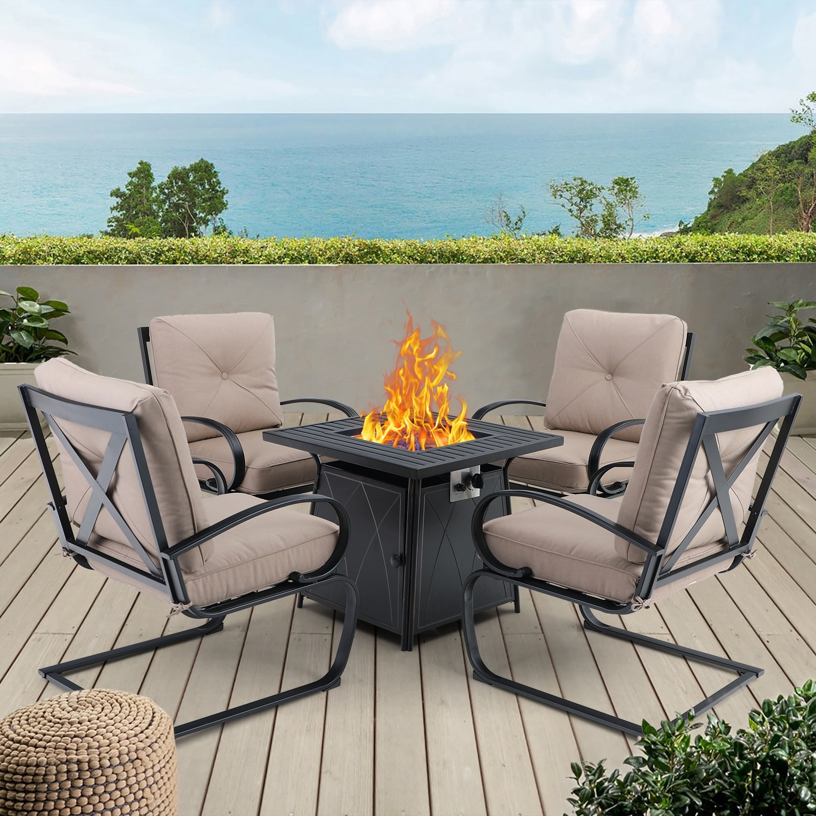 Propane fire 2025 pit and chairs