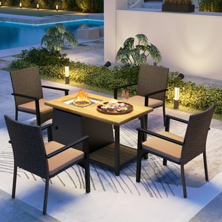 Perrymount outdoor fire pit table and 4 chairs new arrivals