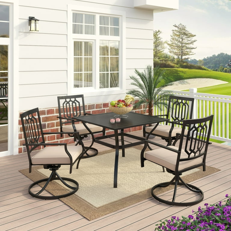 5 piece swivel patio dining set new arrivals