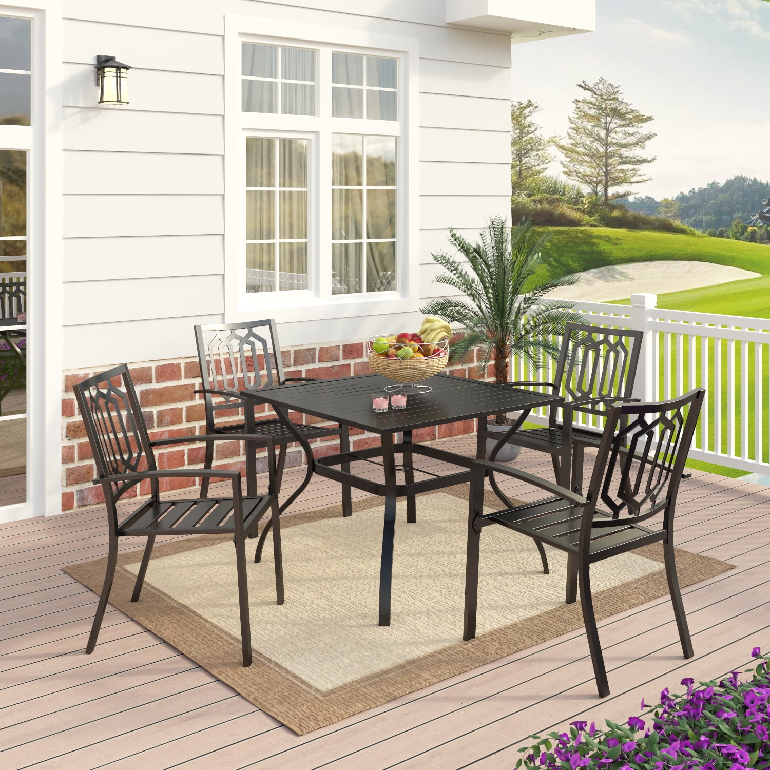 Metal outdoor club chairs deals