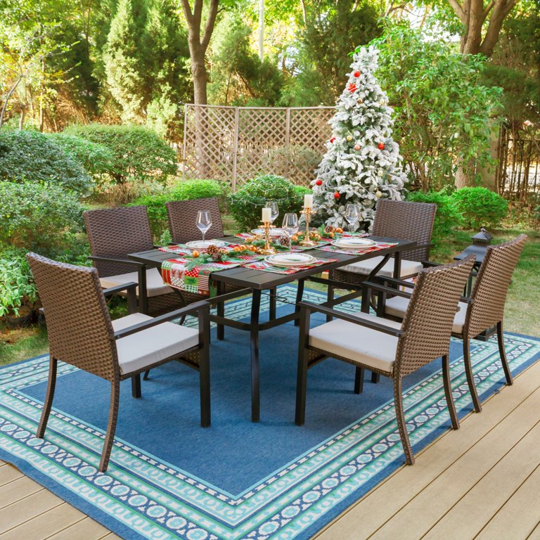 Miami charcoal 8 piece patio set best sale