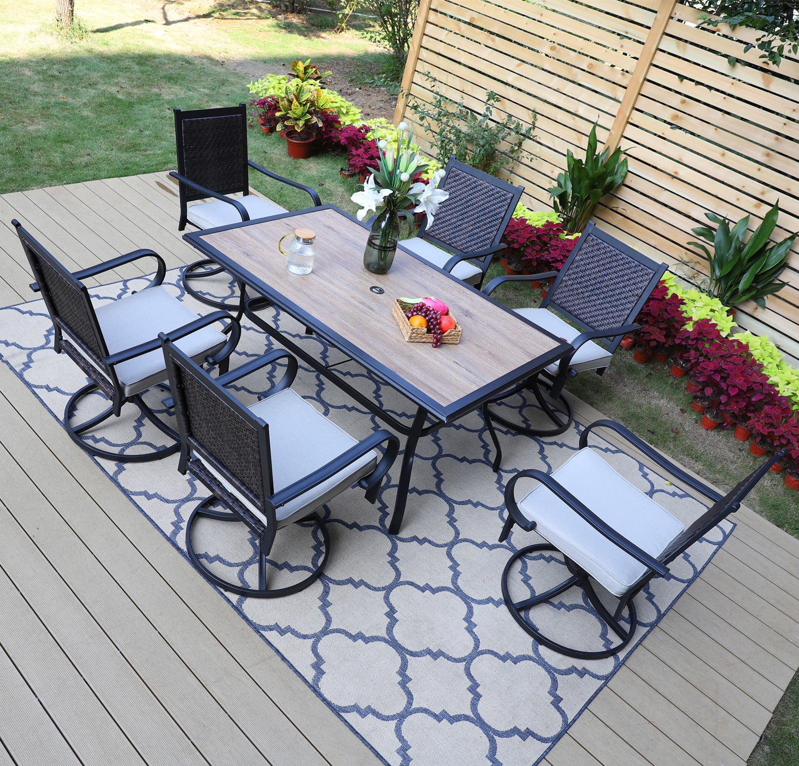 Pvc best sale patio sets