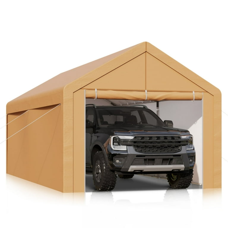 MF Studio Outdoor 10' X 20' Carport Heavy Duty Car Canopy Storage
