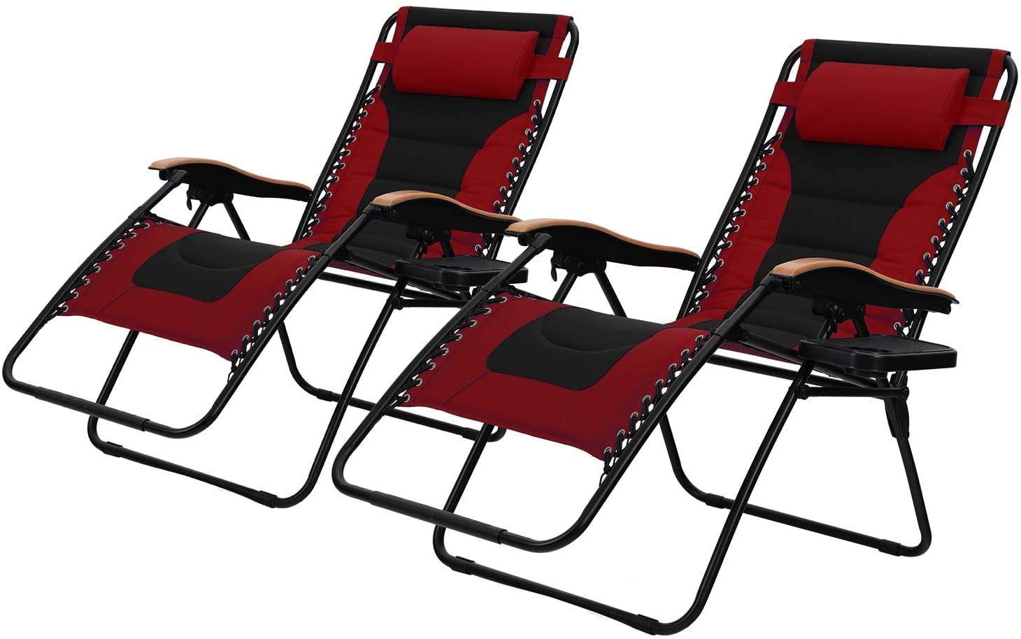 MF Studio Oversize XL Padded Zero Gravity Lounge Chairs Adjustable