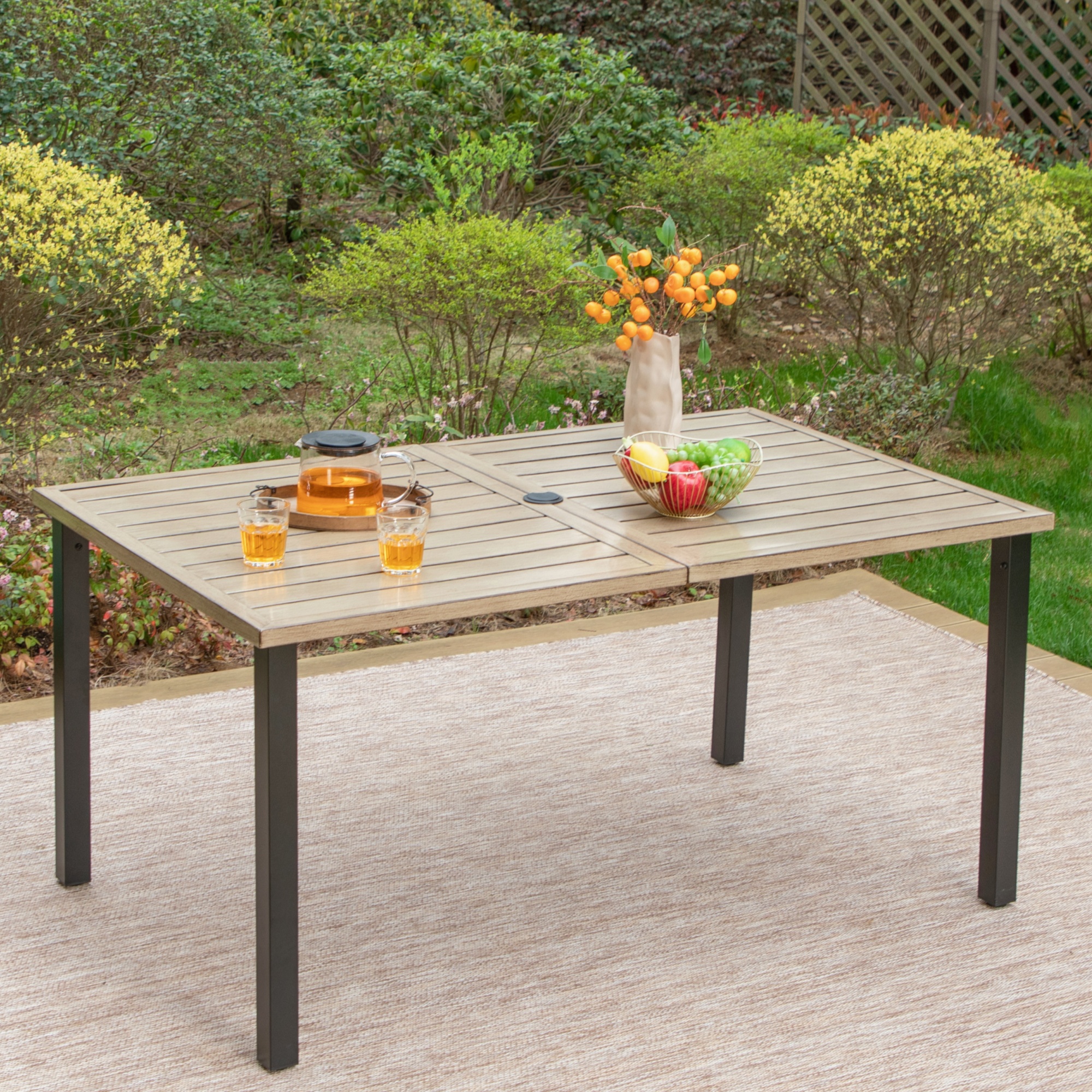 COSCO Outdoor Living, Patio Bar Table, Steel, Dark Brown