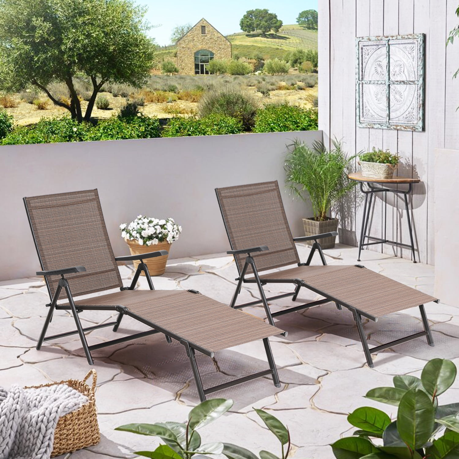 Black garden online lounge set