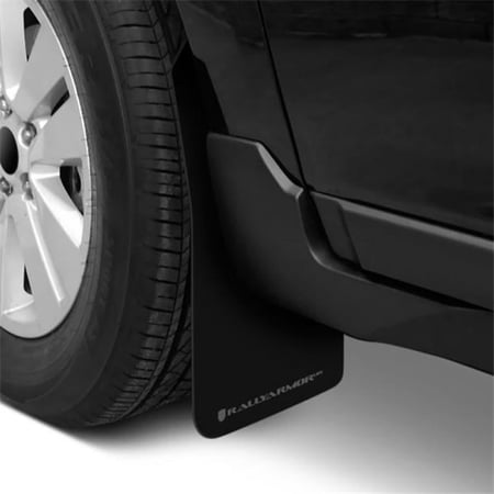 MF12-UR-BLK-GRY Universal Urethane Black Mud Flap with Gray Logo