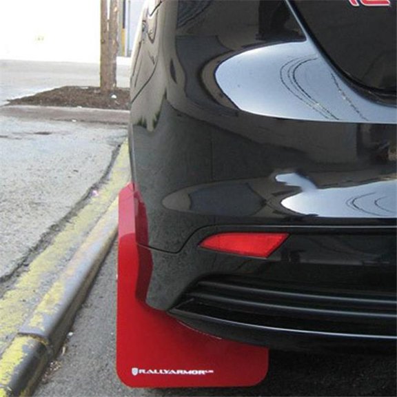 MF15-UR-RD-WH Urethane Red Mud Flap with White Logo for 2008-2011 STI Hatch V2