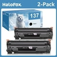 HaloFox 137 Black Toner Cartridge 2-Pack for Canon ImageCLASS MF232w ...