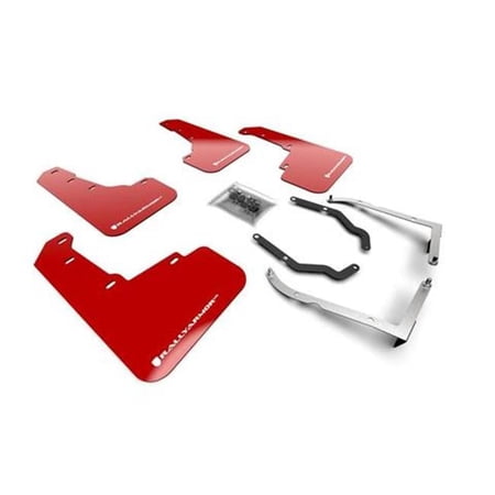MF46-LTUR-RD-WH UR Series Black Mud Flap Kit with Red Logo for 2018-2020 Subaru Crosstrek